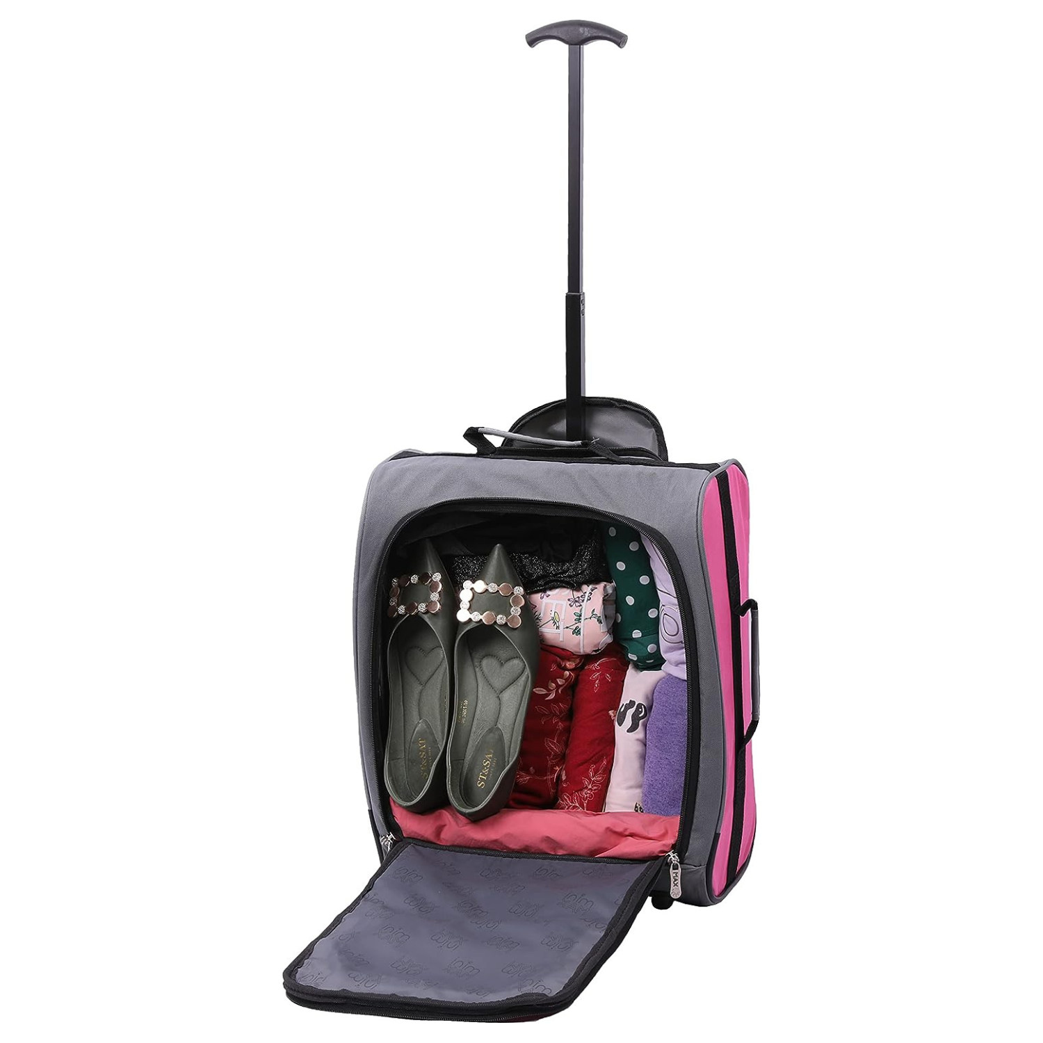 Aerolite MiniMAX (45x36x20cm) Easyjet Maximum Cabin Trolley/Carry On Suitcase with Backpack and Pouch, Pack The Max, 2 Years Warranty