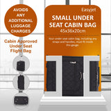 Aerolite Easyjet Carry On Fits 45x36x20cm New & Improved 2025 Cabin Under Seat Trolley Bag Suitcase