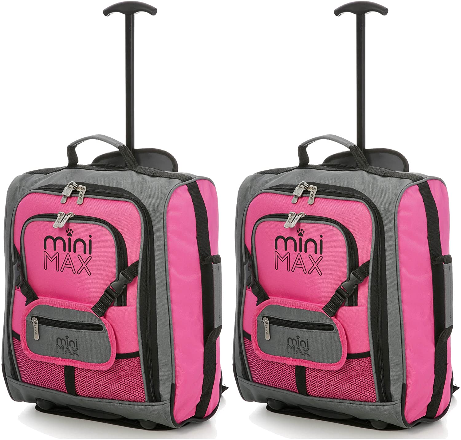 Aerolite MiniMAX (45x36x20cm) Easyjet Maximum Cabin Trolley/Carry On Suitcase with Backpack and Pouch, Pack The Max, 2 Years Warranty