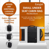 5 CITIES Easyjet Maximum Size (45x36x20cm) New and Improved 2025 Cabin Backpack Luggage Under Seat Flight Bag