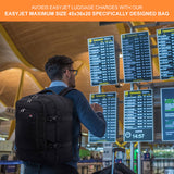 5 CITIES Easyjet Maximum Size (45x36x20cm) New and Improved 2025 Cabin Backpack Luggage Under Seat Flight Bag