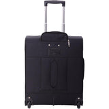 Aerolite 56x45x25cm British Airways Jet2 & Easyjet Upgrade Maximum Allowance Large Lightweight 2 Wheel Carry On Hand Cabin Luggage Bag Suitcase 56x45x25 with TSA Approved Lock Black