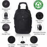 Aerolite 40x20x25 Ryanair Maximum Size Backpack Trolley Bag with 2 Wheels Eco-Friendly Cabin Luggage Approved Extendable Handle Travel Carry On Holdall Flight Rucksack with 10 Year Warranty