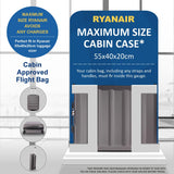 Aerolite (55x40x20cm) Ryanair Priority Max Lightweight Hard Shell Cabin Suitcase, 40L, 2 Wheels
