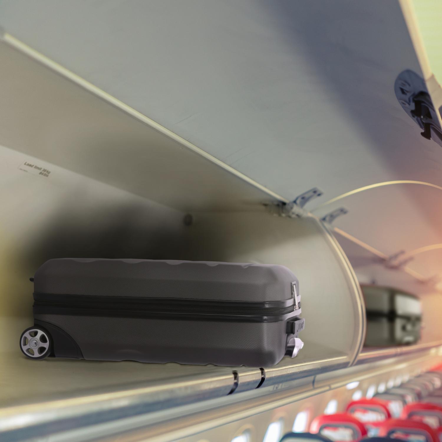 Aerolite (55x40x20cm) Ryanair Priority Max Lightweight Hard Shell Cabin Suitcase, 40L, 2 Wheels