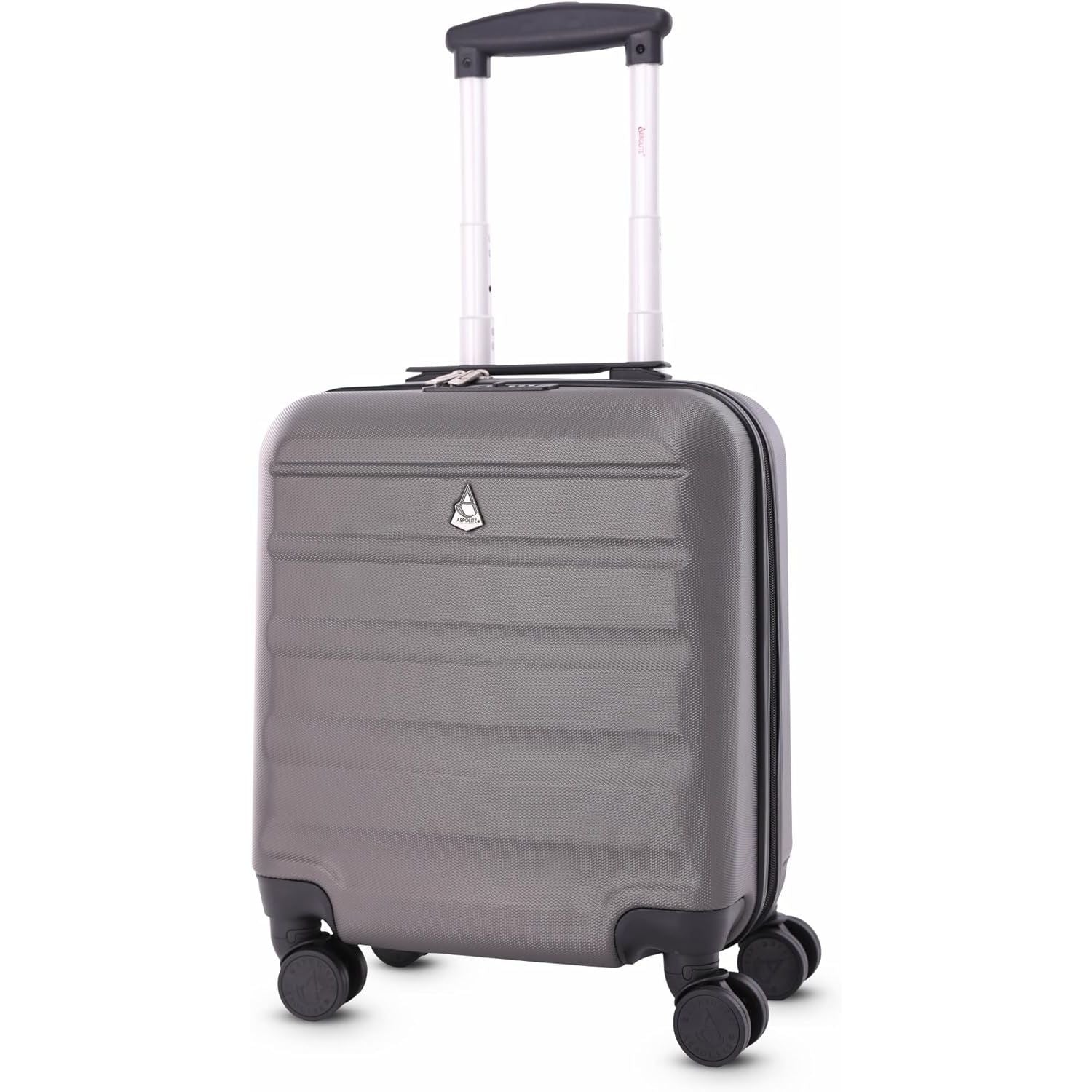 Aerolite 45x36x20cm Easyjet Maximum Size 8 Wheel ABS Hard Shell Carry On Hand Cabin Luggage Underseat Flight Travel Bag Spinner Suitcase 45x36x20 with TSA Lock & 5 Year Warranty