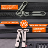 Aerolite 45x36x20cm Easyjet Maximum Size 8 Wheel ABS Hard Shell Carry On Hand Cabin Luggage Underseat Flight Travel Bag Spinner Suitcase 45x36x20 with TSA Lock & 5 Year Warranty