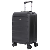 Aerolite (55x35x25cm) Hard Shell Carry On Hand Cabin Luggage Suitcase with 4 Wheels and Built-in TSA Combination Lock, Max Size for Air Europa, Air France, Alitalia, KLM & Transavia