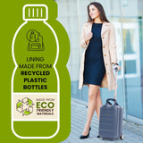 Aerolite 40x20x25cm Ryanair Approved Cabin Bag – Lightweight 2-Wheel Hard Shell Underseat Luggage with TSA Lock – Eco-Friendly Interior – Blue