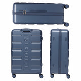 Aerolite 3-Piece Luggage Set – Lightweight Hard Shell Suitcases with 4 Dual Spinner Wheels & TSA Lock – Expandable Cabin (21”), Medium (24”), Large (28”) – Expandable Carry-On Case Included – Blue