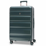 Aerolite Lightweight ABS Hard Shell 4 Wheel Spinner 4 Piece Travel Luggage Suitcase Set , Cabin + Medium + Large + Extra Large (FOREST GREEN)