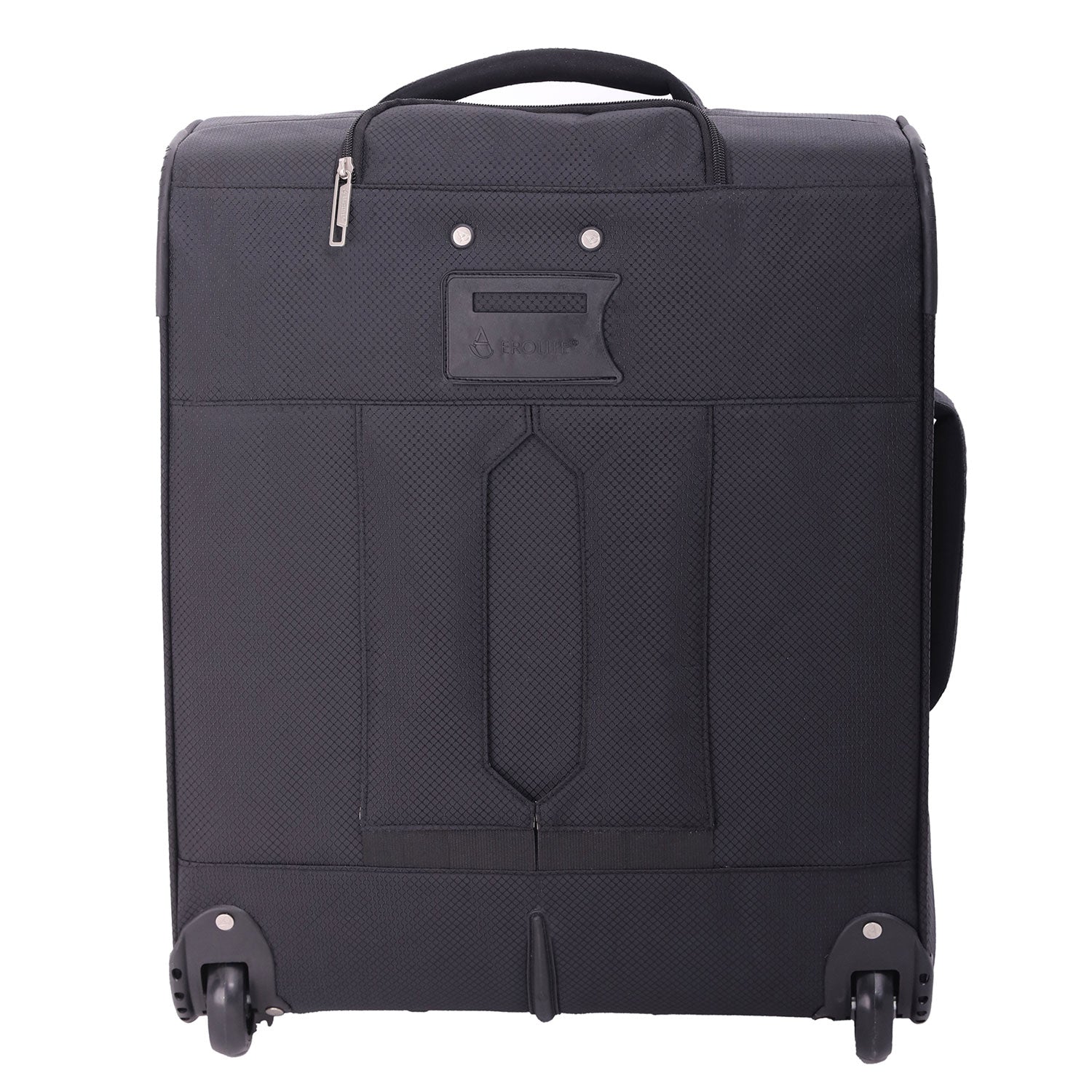 Aerolite 56x45x25cm British Airways Jet2 & Easyjet Upgrade Maximum Allowance Large Lightweight 2 Wheel Carry On Hand Cabin Luggage Bag Suitcase 56x45x25 with TSA Approved Lock Black