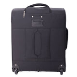 Aerolite 56x45x25cm British Airways Jet2 & Easyjet Upgrade Maximum Allowance Large Lightweight 2 Wheel Carry On Hand Cabin Luggage Bag Suitcase 56x45x25 with TSA Approved Lock Black