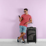 Aerolite Super Lightweight 4 Wheels Soft Shell Cabin & Hold Luggage, Cabin Size Approved for Ryanair (Priority), easyJet (Plus/Large Cabin), British Airways, Delta, Lufthansa Bundle