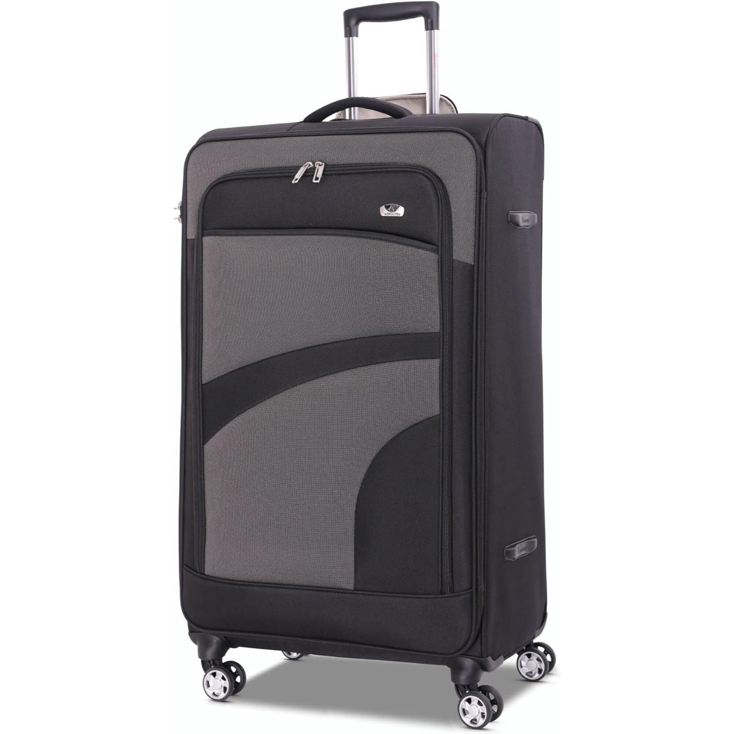 Aerolite Super Lightweight 4 Wheels Soft Shell Cabin & Hold Luggage, Cabin Size Approved for Ryanair (Priority), easyJet (Plus/Large Cabin), British Airways, Delta, Lufthansa, (Cabin 21", Medium 25", Large 29") - Aerolite UK