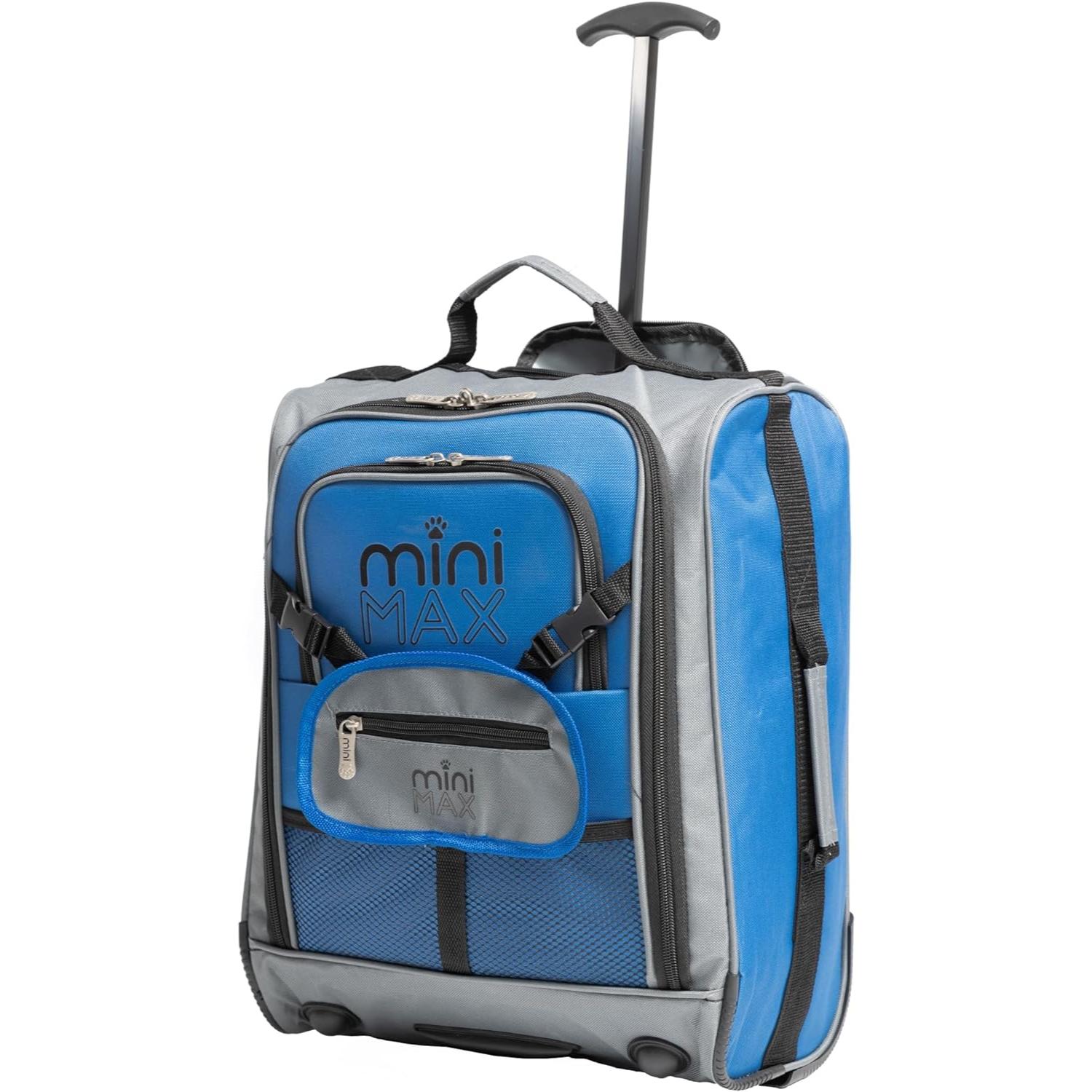 Aerolite MiniMAX (45x36x20cm) Easyjet Maximum Cabin Trolley/Carry On Suitcase with Backpack and Pouch, Pack The Max, 2 Years Warranty