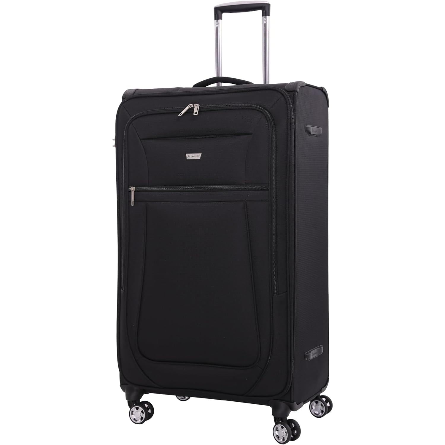 Aerolite Reinforced Super Strong and Light 4 Wheel Lightweight Cabin & Hold Luggage Suitcase, Approved for Ryanair easyJet British Airways & More, 10 Year Guarantee