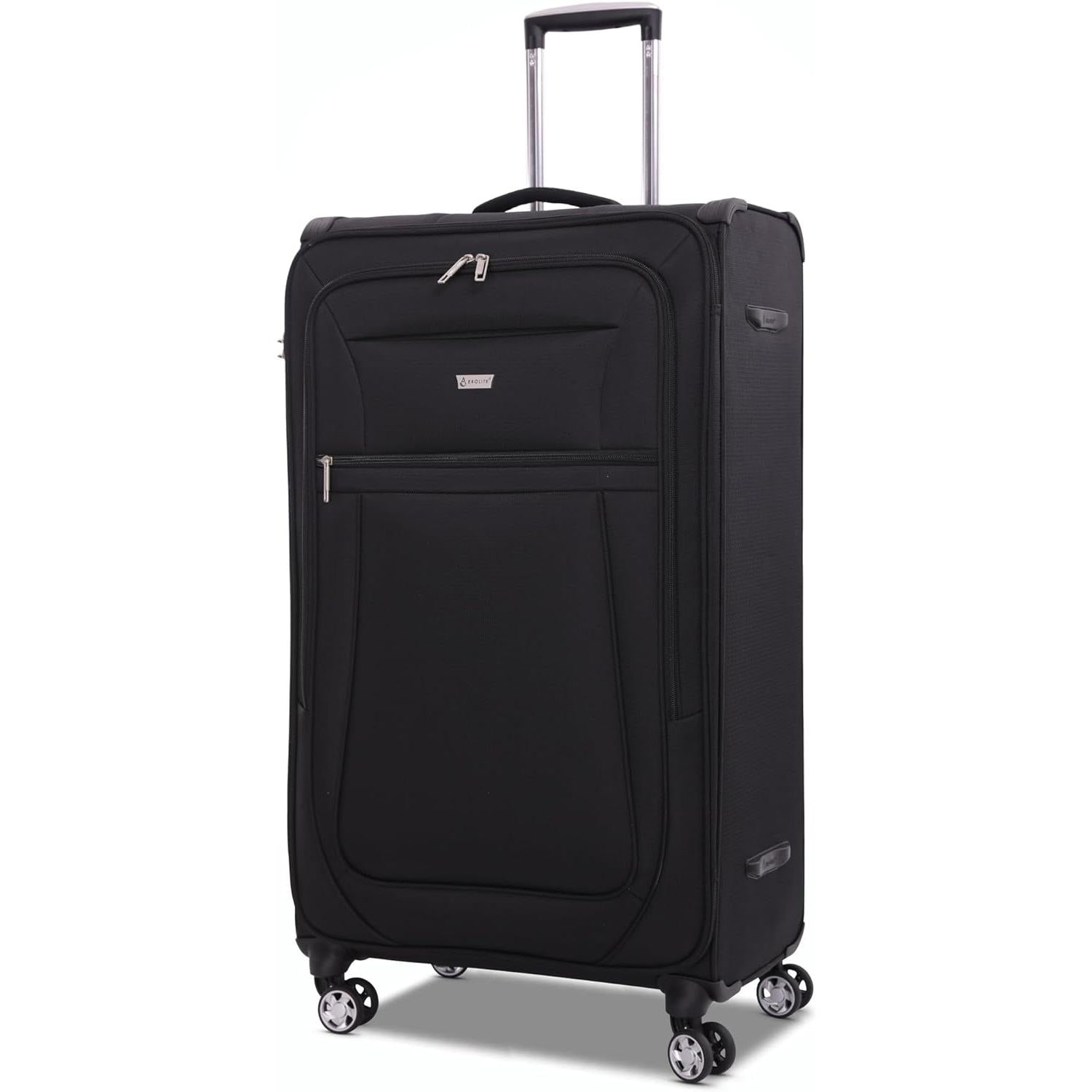 Aerolite Reinforced Super Strong and Light 4 Wheel Lightweight Cabin & Hold Luggage Suitcase, Approved for Ryanair easyJet British Airways & More, 10 Year Guarantee