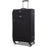 Aerolite Reinforced Super Strong and Light 4 Wheel Lightweight Cabin & Hold Luggage Suitcase, Approved for Ryanair easyJet British Airways & More, 10 Year Guarantee