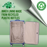 Aerolite Reinforced Super Strong and Light 4 Wheel Lightweight Cabin & Hold Luggage Suitcase, Approved for Ryanair easyJet British Airways & More, 10 Year Guarantee