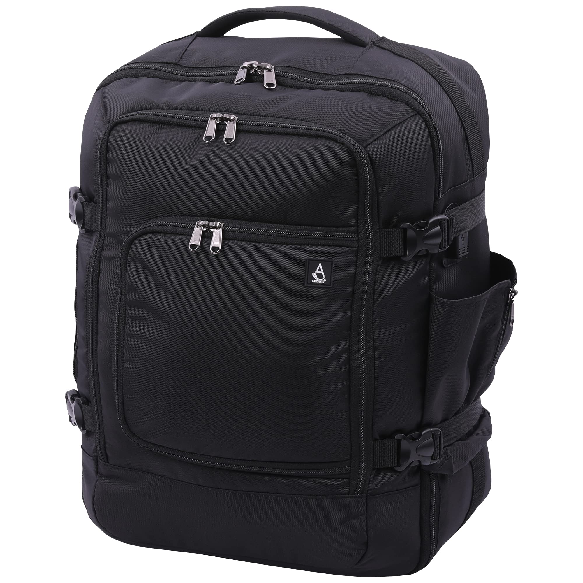 Aerolite 40x30x20 Wizz Air Maximum Size Backpack Eco-Friendly Cabin Luggage Approved Travel Carry On Holdall Lightweight Shoulder Bag Flight Rucksack with YKK Zippers 5 Year Warranty