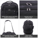 Aerolite 40x30x20 Wizz Air Maximum Size Backpack Eco-Friendly Cabin Luggage Approved Travel Carry On Holdall Lightweight Shoulder Bag Flight Rucksack with YKK Zippers 5 Year Warranty