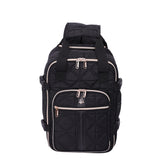 Aerolite Ryanair Backpack Trolley Bag with 2 Wheels 40x20x25, Eco-Friendly Extendable Handle Travel Carry On Holdall Flight Rucksack with 10 Year Warranty (Quilted)
