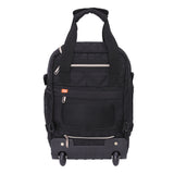 Aerolite Ryanair Backpack Trolley Bag with 2 Wheels 40x20x25, Eco-Friendly Extendable Handle Travel Carry On Holdall Flight Rucksack with 10 Year Warranty (Quilted)