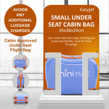 Aerolite MiniMax Childrens Ride-On Suitcase Fits 45x36x20cm EasyJet Maximum Size Kids Hand Luggage With Wheels 29L - Blue