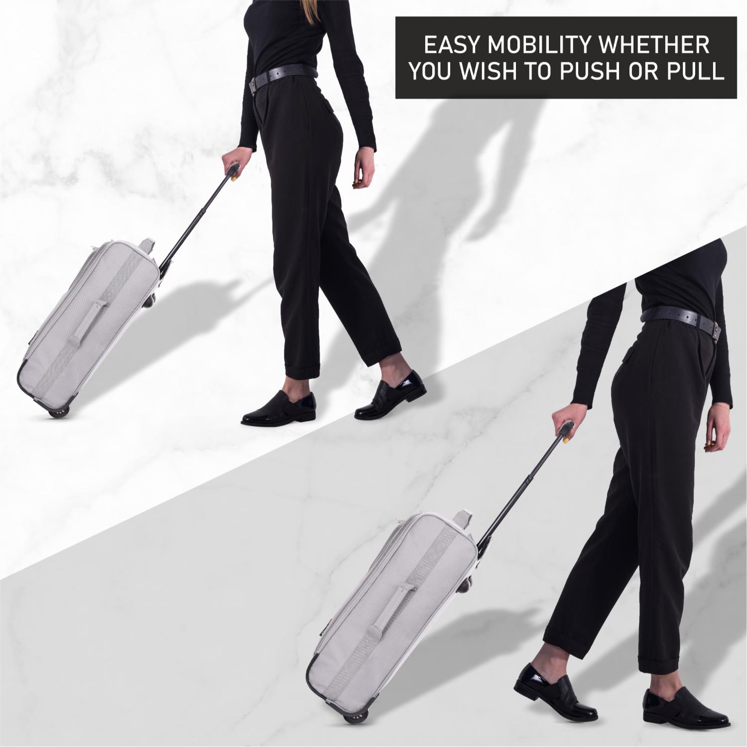 5 Cities 21" (55x35x20cm) Lightweight Cabin Hand Luggage Trolley, Fits Easyjet(Plus/Flexi/Large Cabin), Ryanair (Priority) Cabin Restrictions, 2 Years Of Warranty