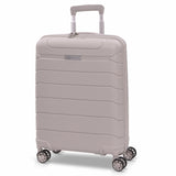 Aerolite Premium PP 4 Piece Hard Shell 4 Dual Wheel Spinner Travel Luggage Suitcase Set , Expandable Cabin + Medium + Large + Extra Large - Cream