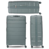 Aerolite XL 32in (144L) Lightweight Polypropylene Hard Shell Suitcase, Extra Large Check-In Luggage with 4 Spinner Wheels, TSA Lock, Waterproof Pocket - Green