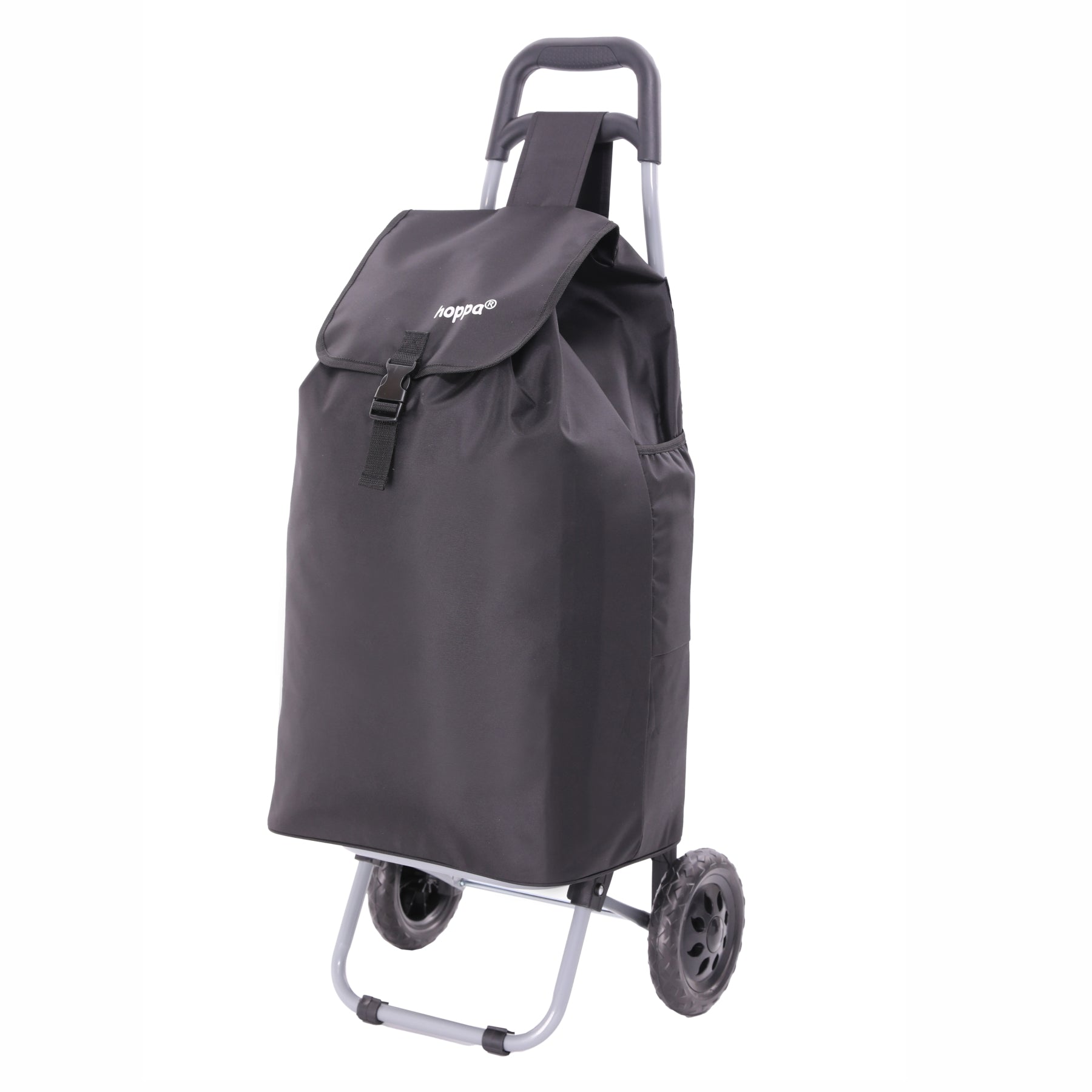 Hoppa 57Ltr Lightweight Shopping Trolley 2025 model, Hard Wearing & Foldaway Push/Pull Cart for Easy Storage With 1 Year Guarantee