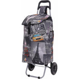 Hoppa 57Ltr Lightweight Shopping Trolley 2025 model, Hard Wearing & Foldaway Push/Pull Cart for Easy Storage With 1 Year Guarantee