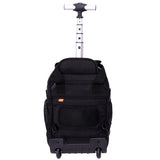 Aerolite 40x20x25 Ryanair Maximum Size Backpack Trolley Bag with 2 Wheels Eco-Friendly Cabin Luggage Approved Extendable Handle Travel Carry On Holdall Flight Rucksack with 10 Year Warranty