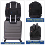 Aerolite 45x36x20cm Premium Easyjet Maximum Size Backpack Trolley Cabin Bag With 2 Wheels, 10 Years Warranty, Made From Recycled Eco-Friendly Material