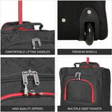 5 Cities 21" (55x35x20cm) Lightweight Cabin Hand Luggage Trolley, Fits Easyjet(Plus/Flexi/Large Cabin), Ryanair (Priority) Cabin Restrictions, 2 Years Of Warranty
