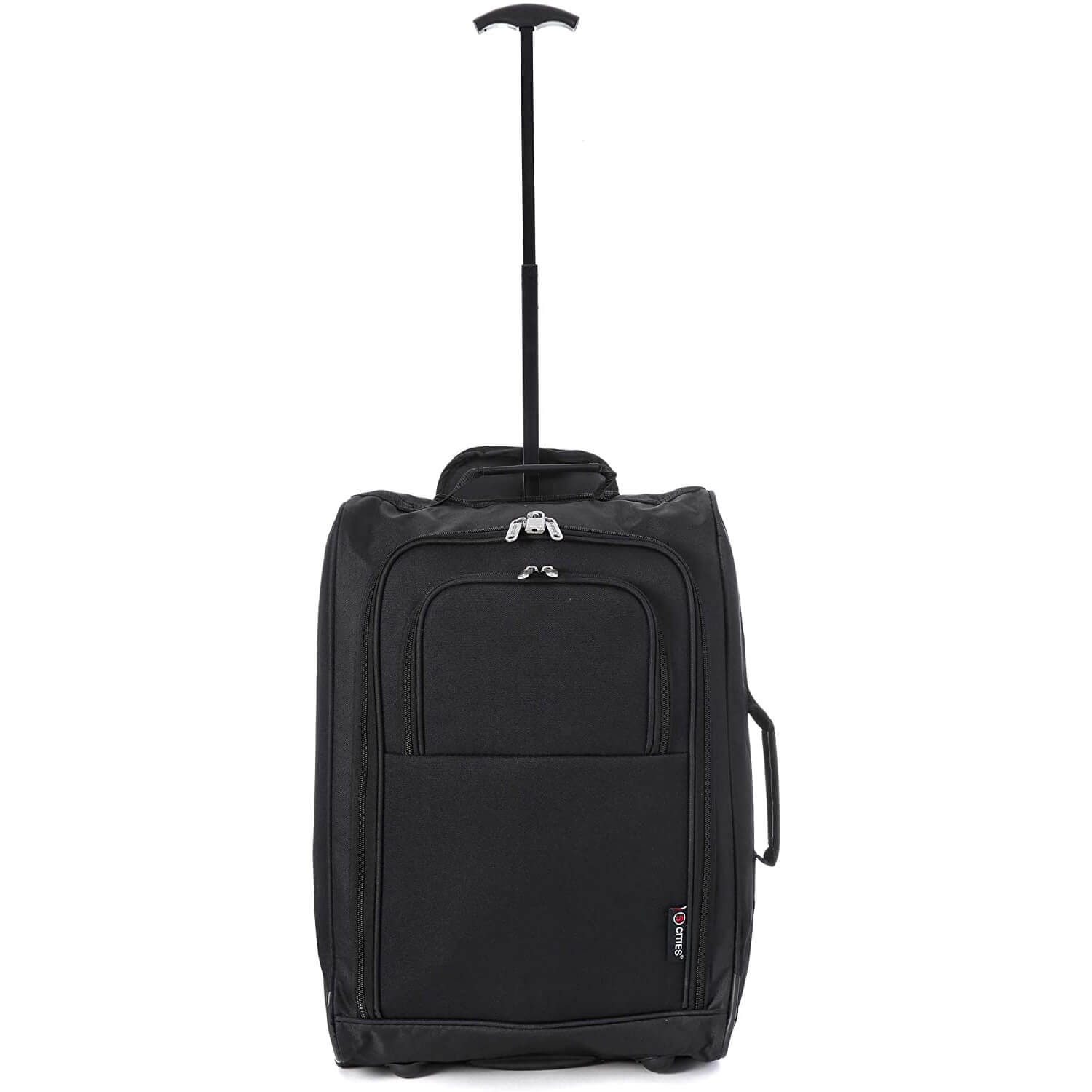 5 Cities 21" (55x35x20cm) Lightweight Cabin Hand Luggage Trolley, Fits Easyjet(Plus/Flexi/Large Cabin), Ryanair (Priority) Cabin Restrictions, 2 Years Of Warranty