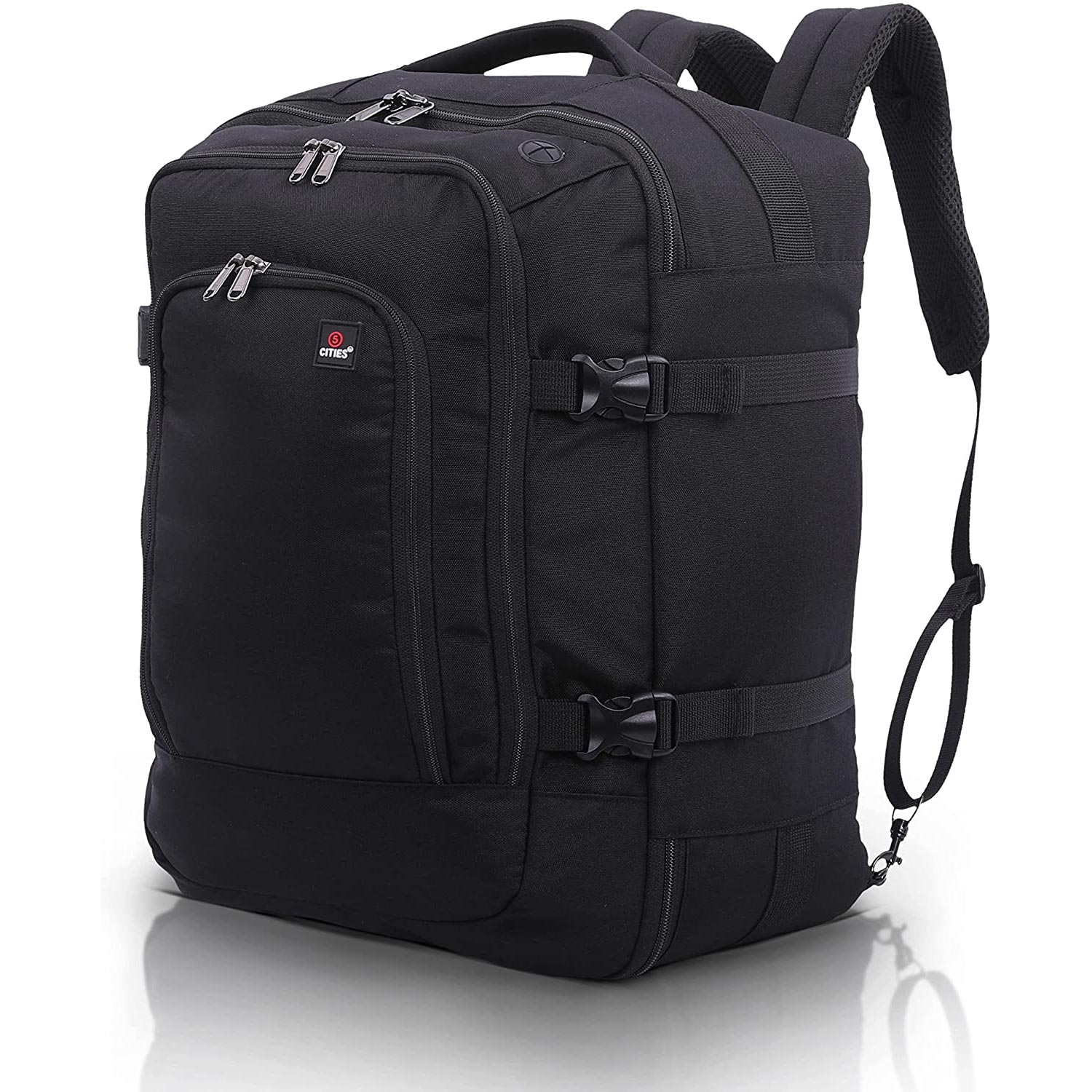 5 CITIES Easyjet Maximum Size (45x36x20cm) New and Improved 2025 Cabin Backpack Luggage Under Seat Flight Bag