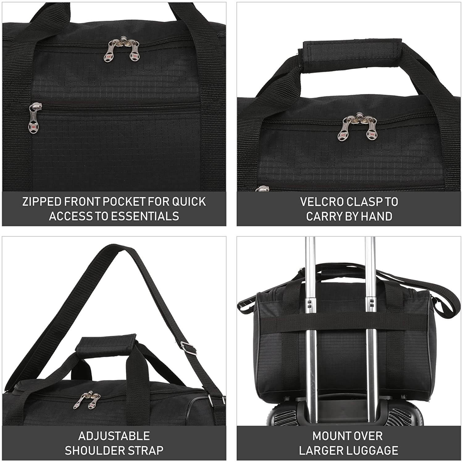 5 Cities (40x20x25cm) Ryanair Approved Hand Luggage Holdall Flight Bag, Under Seat Cabin Holdall – Take The Max On Board
