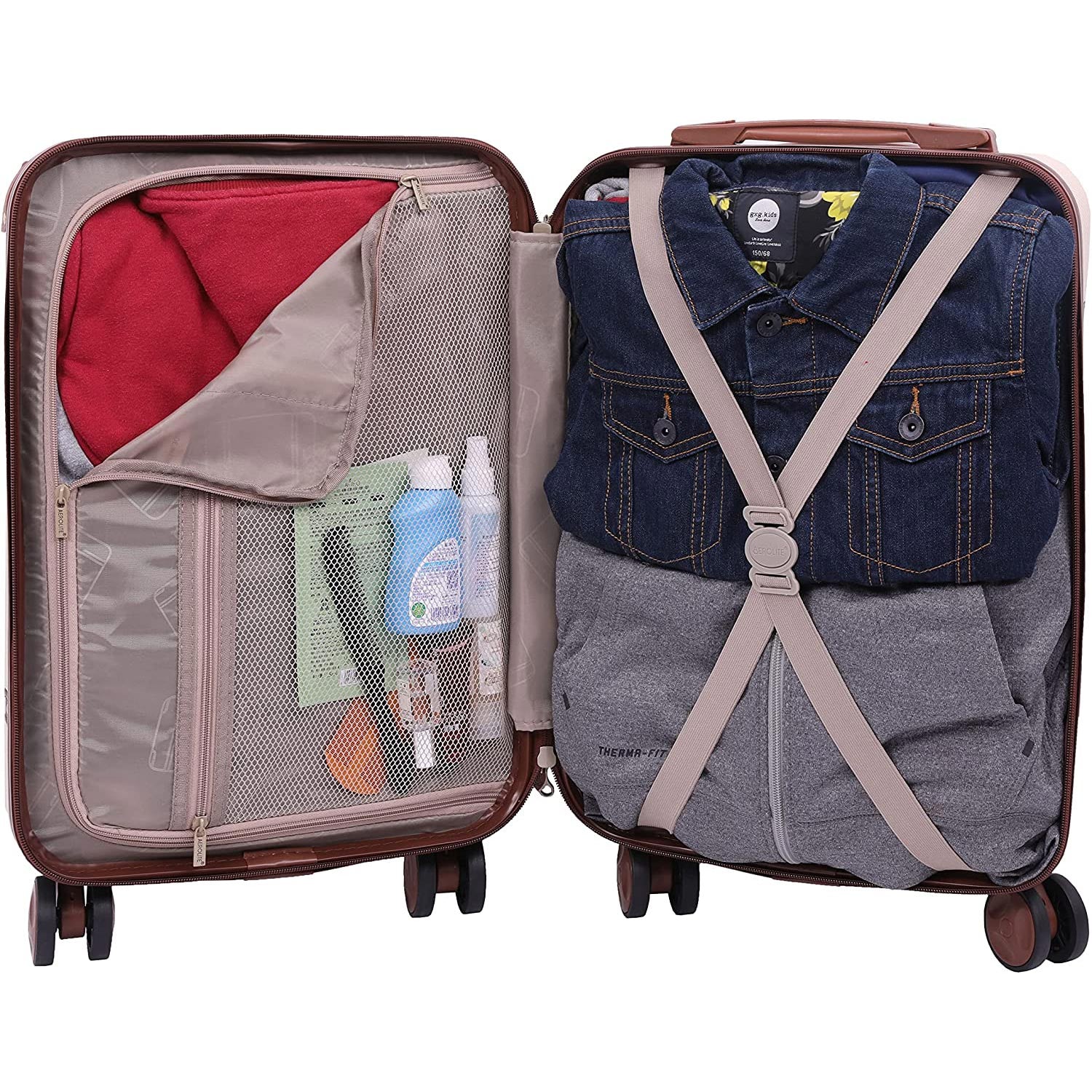Aerolite Vintage Classic (55x35x20cm) Lightweight Hard Shell Cabin Hand Luggage, Approved For Ryanair, easyJet, British Airways, Delta, Lufthansa, Norwegian, Jet2, Virgin Atlantic and many more!