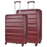 Aerolite Lightweight Hard Shell Suitcase Luggage Set (Medium + Large)