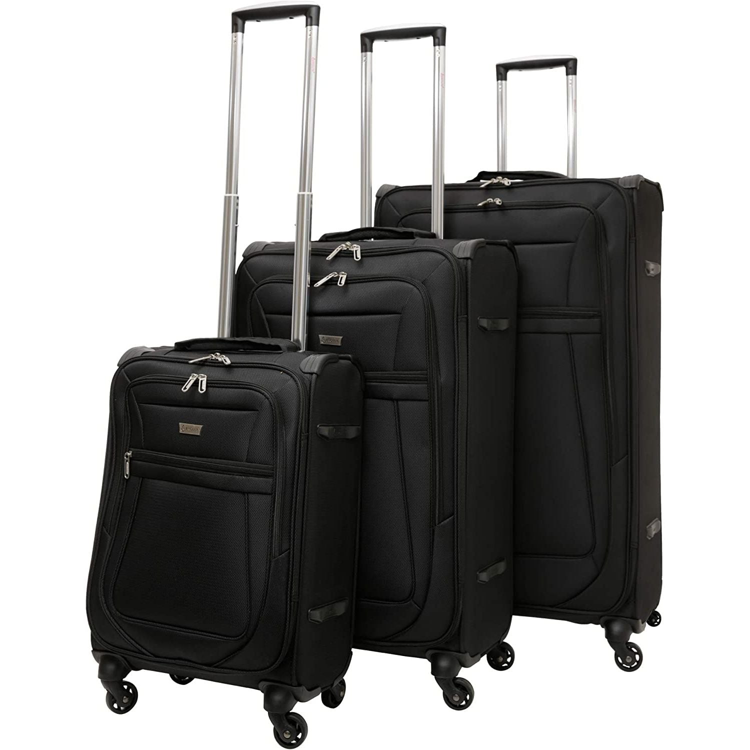Aerolite Reinforced Super Strong and Light 4 Wheel Lightweight Cabin & Hold Luggage Suitcase, Approved for Ryanair easyJet British Airways & More, 10 Year Guarantee