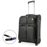 Aerolite (55x40x20cm) Lightweight Cabin Hand Luggage with 50kg Luggage Scales | 2 Wheels