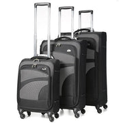 Aerolite Super Lightweight 4 Wheels Soft Shell Cabin & Hold Luggage, Cabin Size Approved for Ryanair (Priority), easyJet (Plus/Large Cabin), British Airways, Delta, Lufthansa Bundle
