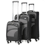 Aerolite Super Lightweight 4 Wheels Soft Shell Cabin & Hold Luggage, Cabin Size Approved for Ryanair (Priority), easyJet (Plus/Large Cabin), British Airways, Delta, Lufthansa Bundle