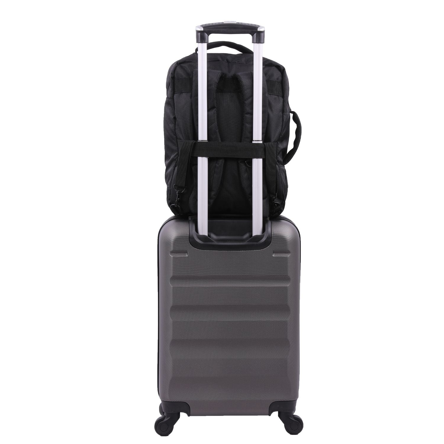 AEROLITE (40x30x15cm) New and Improved 2025 British Airways, KLM & Air France  Maximum Size Cabin Underseat Backpack Rucksack, Also Approved For Easyjet, Wizz Air, Virgin Atlantic, Black