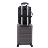 AEROLITE (40x30x15cm) New and Improved 2025 British Airways, KLM & Air France  Maximum Size Cabin Underseat Backpack Rucksack, Also Approved For Easyjet, Wizz Air, Virgin Atlantic, Black