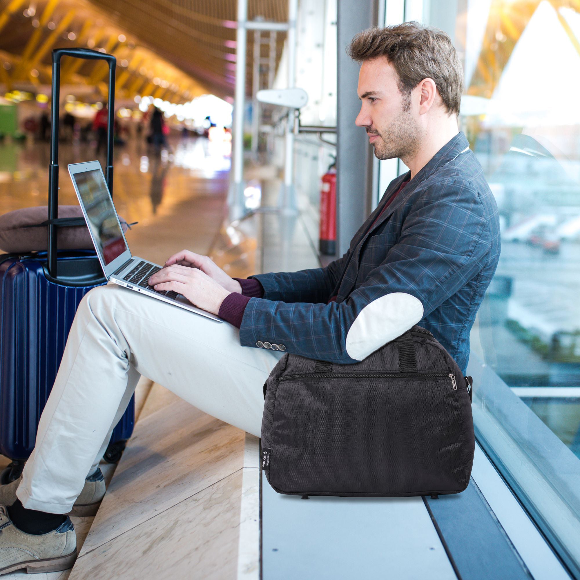 Aerolite Easyjet Maximum (45x36x20cm) New and Improved 2025  Size Holdall Cabin Luggage Under Seat Flight Bag, 5 Years Of Warranty