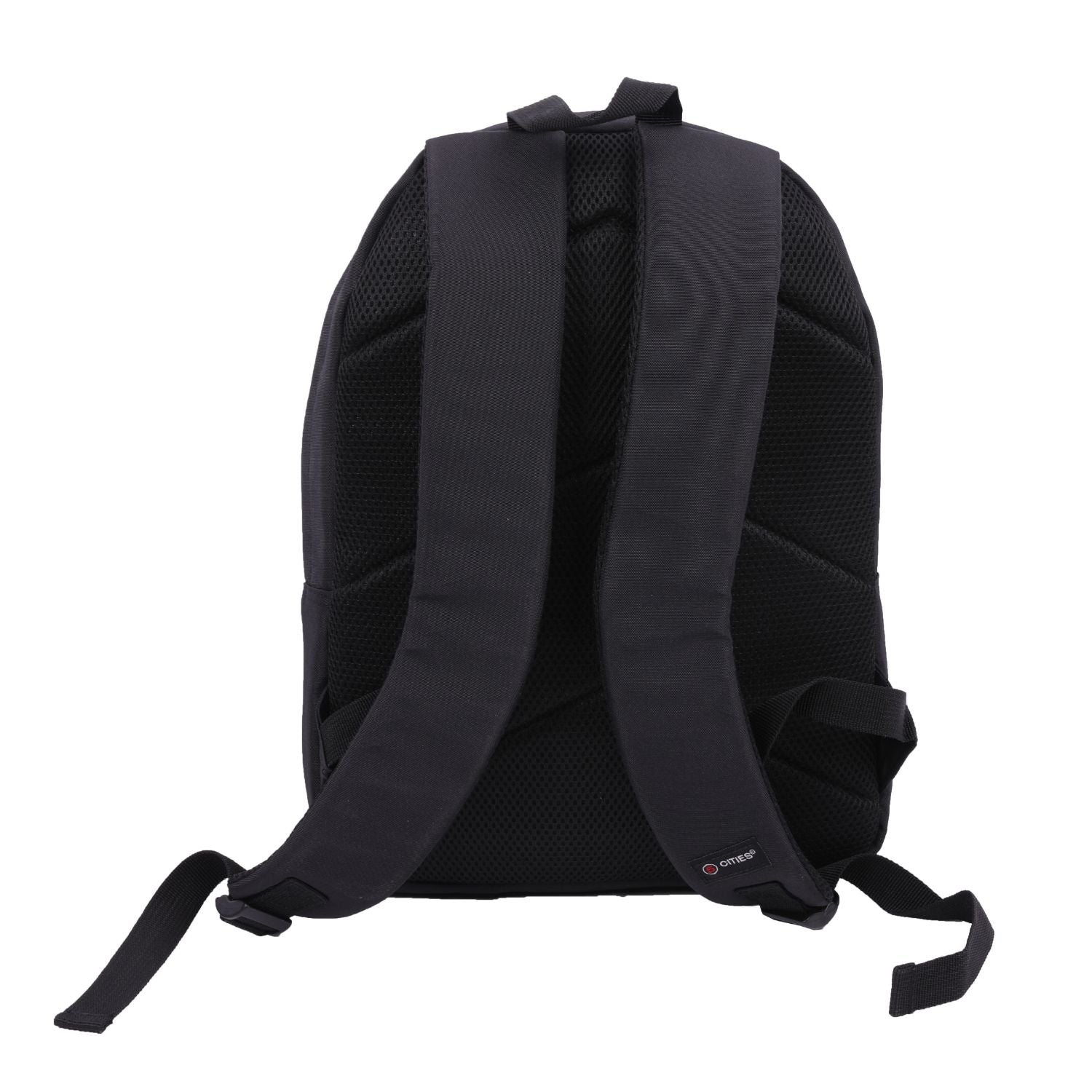 5 CITIES (40x30x10cm) New and Improved 2025 Lufthansa, Austrian Airlines, Swiss Airlines Maximum Size Cabin Backpack/Rucksack Underseat Flight Bag, Also Approved For easyJet, British Airways, Virgin Atlantic, Black